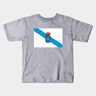 Flag of Galicia, Spain Kids T-Shirt